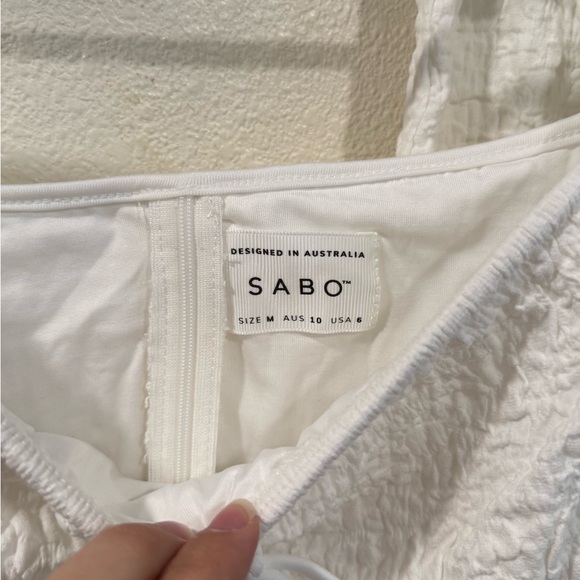 White Textured Two-Piece Set - Picture 4 of 6